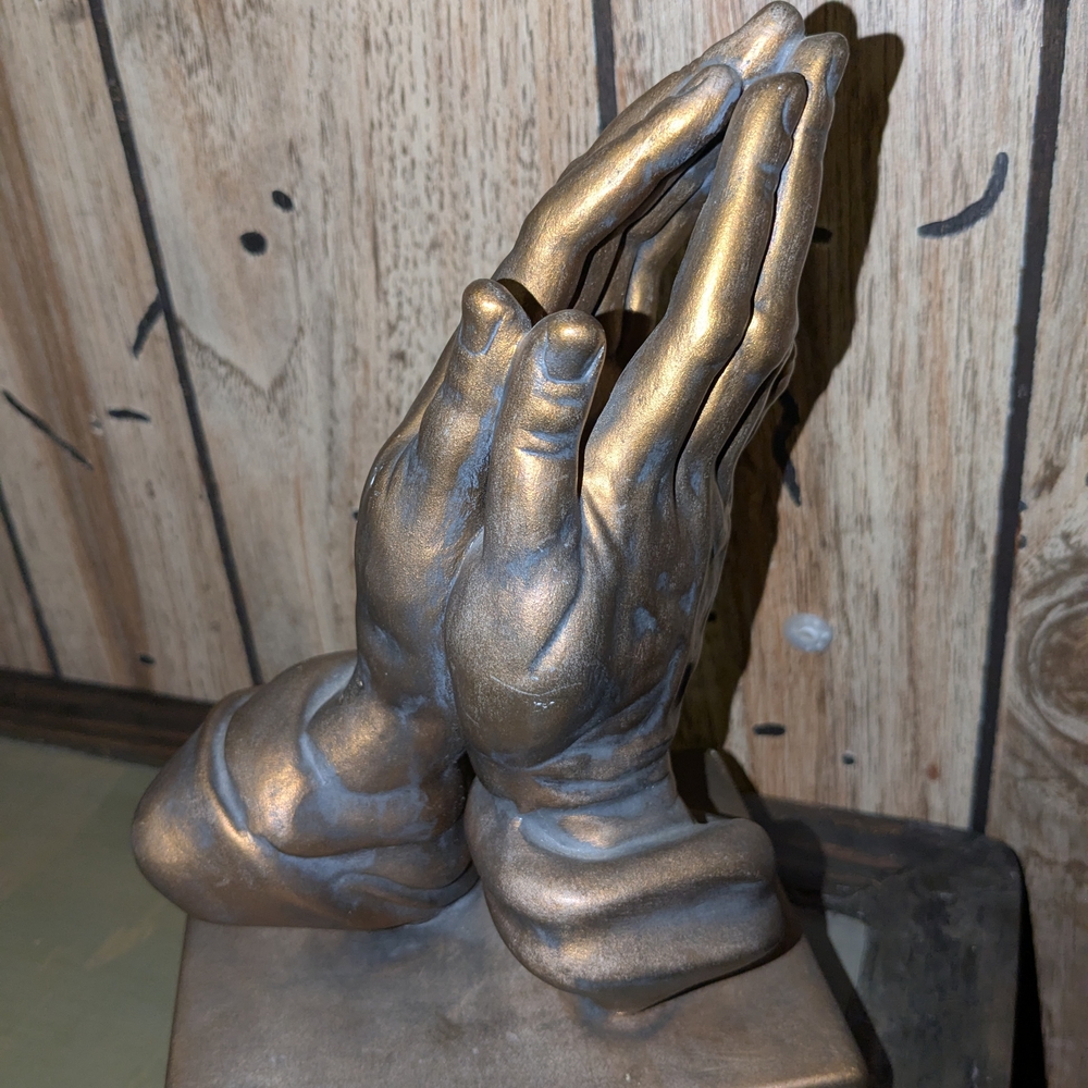 Gold Vintage Praying Hands